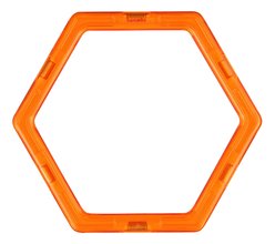 Kiegészítő mágneses építőjátékhoz Hatszög Hexagonal Set Magformers 12 részes