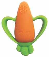 Silikonové hryzátko Mrkev Textured Carrot Teether Infantino oranžové od 0 měs