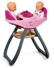 Jídelní židle Baby Nurse Zlatá edice Smoby pro 42 cm panenky dvojčata od 24 měsíců