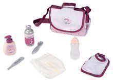 Pelenkázótáska pelussal Violette Baby Nurse Smoby 7 kiegészitővel és állitható vállpánttal