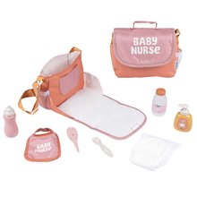 Prebaľovacia taška s plienkou Changing Bag Soft Baby Nurse Smoby s fľaškou a 8 doplnkami pre 42 cm bábiku
