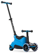 Bébitaxi és roller 2in1 háromkerekű LED kerekekkel Xtend Scooter Ride-on Blue smartrike tolókarral és állítható magassággal 1-től 12 éves korig ST2401