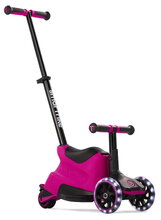 Bébitaxi és roller 2in1 háromkerekű LED kerekekkel Xtend Scooter Ride-on Pink smartrike tárolóhellyel és állítható magassággal 1-től 12 éves korig ST2