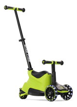 Bébitaxi és roller 2in1 háromkerekű LED kerekekkel Xtend Scooter Ride-on Lime smartrike tolókarral és állítható magassággal 1-től 12 éves korig ST2401