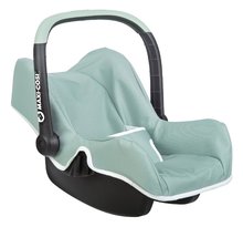 Scaun auto cu spatiu de depozitare Maxi Cosi Seat Sage Smoby și centură de siguranță pentru o păpușă de 42 cm măsliniu