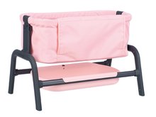Pătuț Powder Pink Maxi-Cosi&Quinny Co Sleeping Bed Smoby pentru păpușă 38 cm 4 poziții de înălțime SM240240