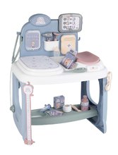 Centru de îngrijire Baby Care Center Smoby electronic cu 24 de accesorii cu sunete și lumini SM240305