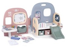 Căsuță pentru păpuși Baby Care Childcare Center Smoby cu 5 camere și 27 accesorii pentru apartament SM240307