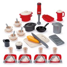 Kuchynská sada s mixérom Dining Set Écoiffier s hrncami a doskou na krájanie 49 doplnkov od 18 mes ECO2424