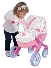 Kočík pre bábiku Peppa Pig Smoby hlboký s otočnými kolieskami (53,5 cm rúčka) od 18 mes