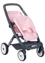 Kočárek pro dvojčata Powder Pink Maxi Cosi&Quinny Smoby s bezpečnostním pásem pro 42 cm panenky