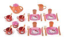 Set de ceai mare Hello Kitty Écoiffier cu 33 de accesorii roz-portocaliu de la 18 luni