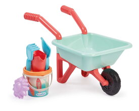 Kolečko se sadou s kbelíkem Garnished Wheelbarrow Écoiffier s konví a bábovičkou 5 doplňků od 18 měsíců