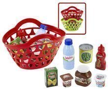 Nákupní taška Écoiffier se 7 potravinami zelená/červená od 18 měsíců