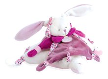 Plyšový zajačik na maznanie Lapin Cerise Doudou et Compagnie v darčekovom balení ružový 27 cm od 0 mes