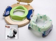 Cestovný nočník/redukcia na WC Potette Plus zeleno-modrý od 15 mesiacov