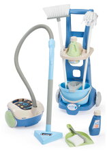 Upratovací vozík s vysávačom Clean Home Écoiffier s metlou a vedrom 9 doplnkov od 3 rokov ECO2779
