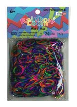 Rainbow Loom originální gumičky strakatý mix transparentní 600 kusů od 6 let