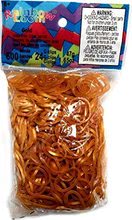 Rainbow Loom originální gumičky 600 kusů transparentní zlaté od 6 let