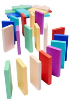 Drevená hra Domino Ralley Eichhorn 28 farebných dielikov od 24 mes EH2804