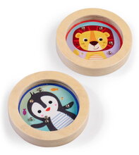 Drevená hra s guľôčkami Tučniak a Lev Skill Game Eichhorn pre rozvoj jemnej motoriky od 3 rokov EH2805