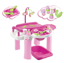 Prebaľovací stôl pre bábiky Nursery Écoiffier s kúpeľňou a jedálenským kútikom od 1 - 5 rokov
