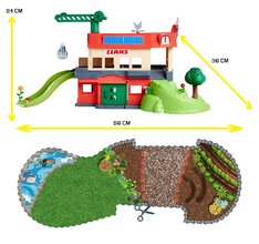 Garáž farma so stajňou 2 poschodová Farmyard Majorette s 8 figúrkami zvieratiek a 2 traktory od 5 rokov MJ3009000