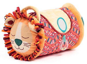 Nafukovací valec s aktivitami Lev Lion Activity Roller Ludi so zrkadielkom a hrkálkou od 6 mes LU30129
