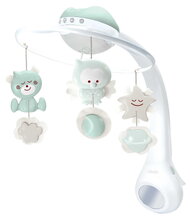 Hudobný kolotoč nad postieľku 3in1 Projector Musical Mobile Sage Infantino s projektorom a nočným svetlom zelený od 0 mes