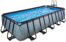 Bazén s pieskovou filtráciou Stone pool Exit Toys oceľová konštrukcia 540*250*122 cm šedý od 6 rokov