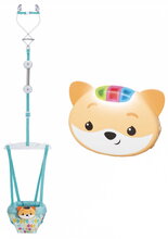 Skákadlo do dverí 2v1 Music & Lights Doorway Jumper Infantino nastaviteľné s hudobným boxom od 6 mes