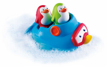 Loďka s tučniakmi do vane Squirt'N Sail Penguins Infantino od 6 mes INF304265
