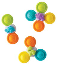 Spinner do vane Silicone Bath Pop Spinners Infantino 3 kusy s prísavkami od 4 mes INF305289