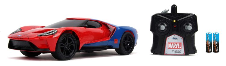Autíčko na diaľkové ovládanie RC Marvel Spiderman 2027 Ford GT Jada dĺžka 29 cm 1:16 od 6 rokov JA30760314R05