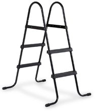 Schody k bazénu pool ladder Exit Toys pre výšku 60 - 90 cm kovový rám protišmykové čierne