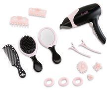 Uscător de păr Hairstyling set Les Rendies Corolle pentru păpușa de jucărie cu 14 accesorii, electronic de la 3 ani