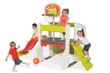 Centru de joacă Fun Center Smoby tobogan cu lungime de 150 cm și panou de baschet de la 24 luni