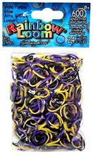 Rainbow Loom originální gumičky svítící žluto-fialové 600 kusů od 6 let
