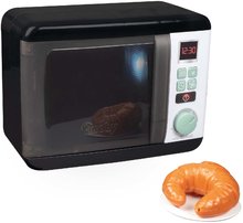 Mikrovlnka se zvukem a světlem Tefal Electronic Microwave Smoby elektronická s croissantem a „cric-crac“ knoflíkem šedo-olivová