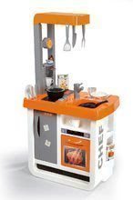 Bucătărie Bon Appétit Chef Smoby cu frigider, cu aparat de cafea şi cu 23 de accesorii portocaliu-ar