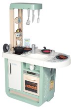 Kuchynka s elektronickými funkciami Cherry Kitchen Smoby s jedálenským pultom a spotrebičmi 25 doplnkov - 96 cm výška/49 cm pult