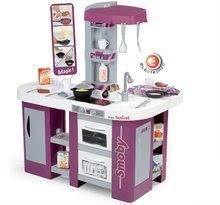 Kuchynka Tefal Studio XL Smoby elektronická so zvukmi, s jedálňou, chladničkou a 36 doplnkami fialovo-strieborná