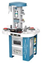 Bucătărie cu sunete și lumini Tech Edition Kitchen Smoby cu electrocasnice și alimente funcționale si 35 accesorii inaltime 100 cm/ blat 51 cm