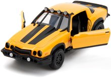 Autíčko Chevrolet Camaro 1977 Bumblebee Transformers T7 Jada kovové s otvárateľnými dverami 1:32