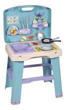 Kuchynka v kufríku Stitch Kitchen Smoby prenosná s 20 doplnkami a kuchynským náradím