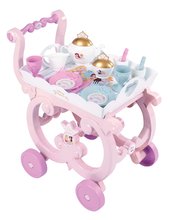 Masă de servire Disney Princess XL Tea Trolley Smoby cu un set mare de ceai din 17 bucăți SM312502