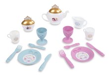 Servírovací stolík Disney Princess XL Tea Trolley Smoby s veľkou čajovou súpravou 17 dielov SM312502