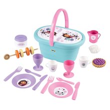 Košík s obedovou súpravou a pohármi Gabby Picnic Basket Smoby s 21 doplnkami a potravinami