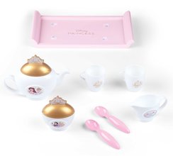 Set pentru ceai pe tavă Disney Princess Tea set Smoby roz cu 8 accesorii SM312511