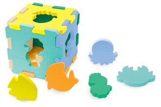 Penové puzzle Sensory Puzzle Foam Mat Infantino extra silné 50*33 cm od 0 mes INF313101